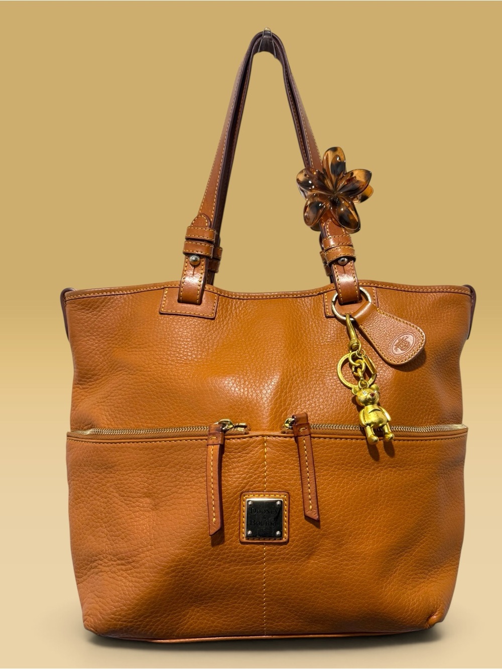 Dooney & Bourke Cognac Leather Tote